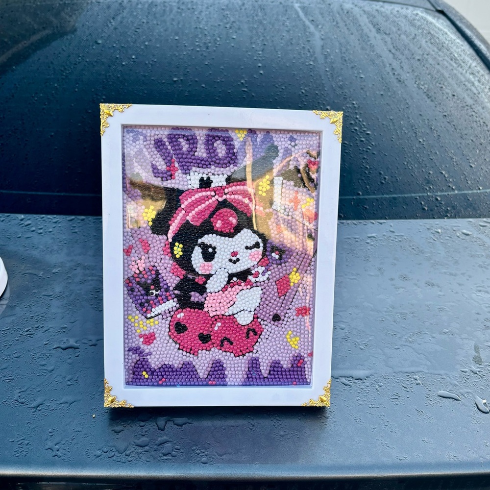 Sanrio: Kuromi Rhinestone Art with Frame